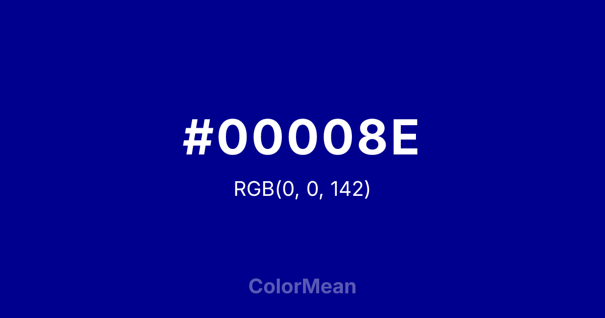 #00008E color swatch
