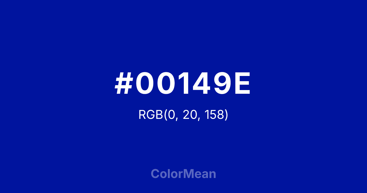 #00149E color swatch