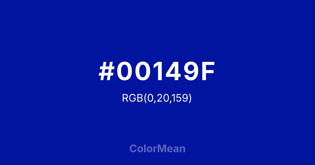 #00149F color swatch