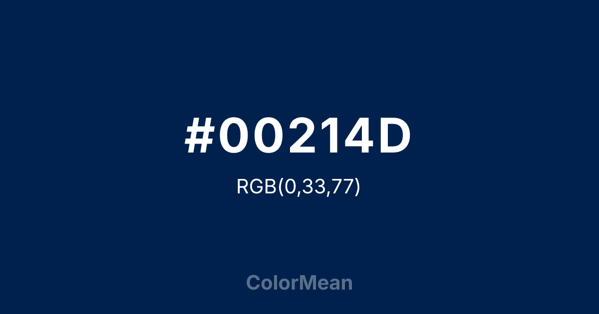 #00214D color swatch