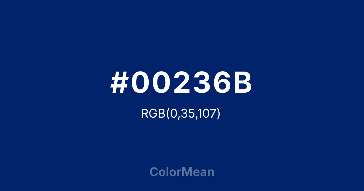 #00236B color swatch