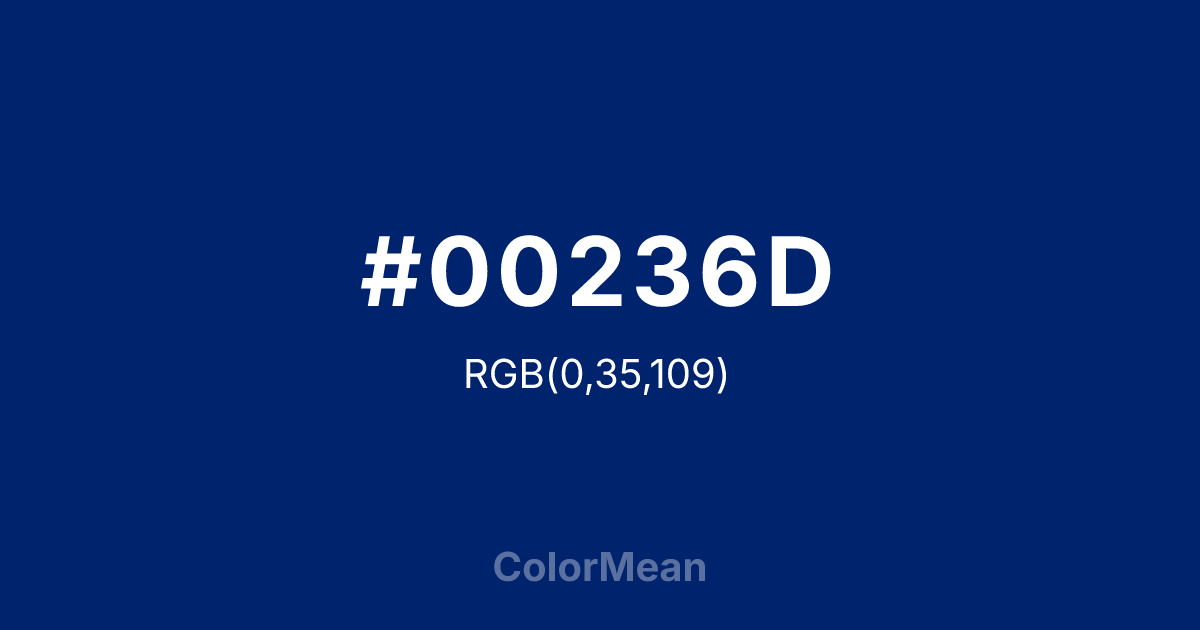 #00236D color swatch