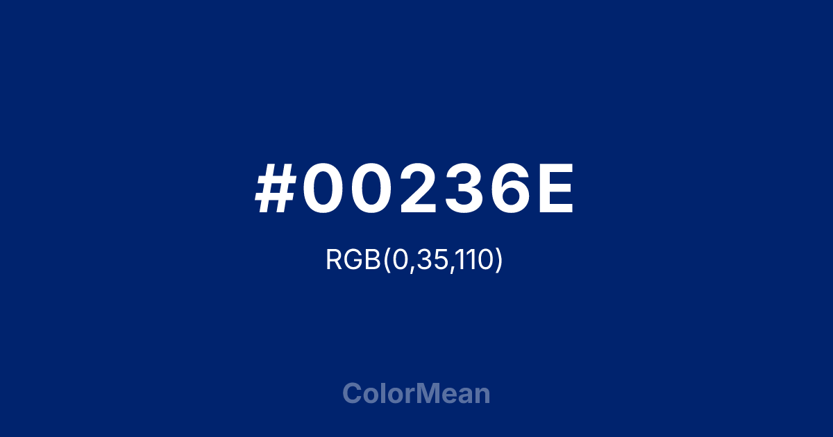 #00236E color swatch