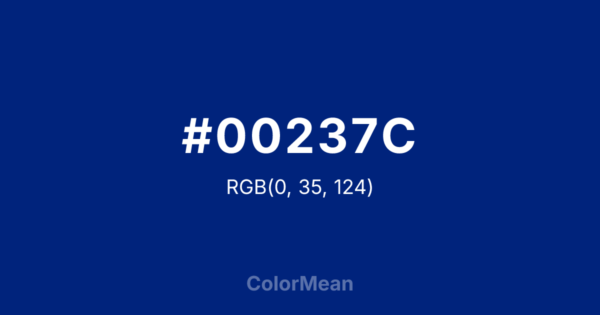 #00237C color swatch