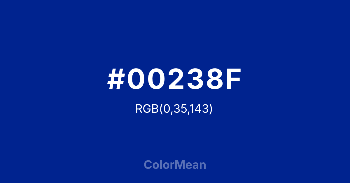 #00238F color swatch