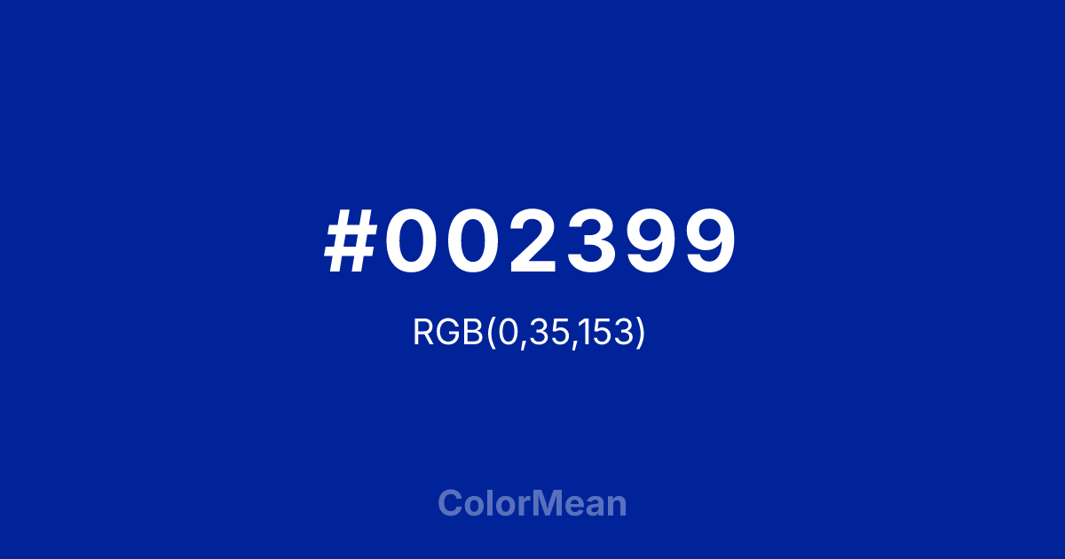 #002399 color swatch