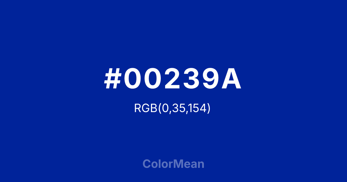 #00239A color swatch