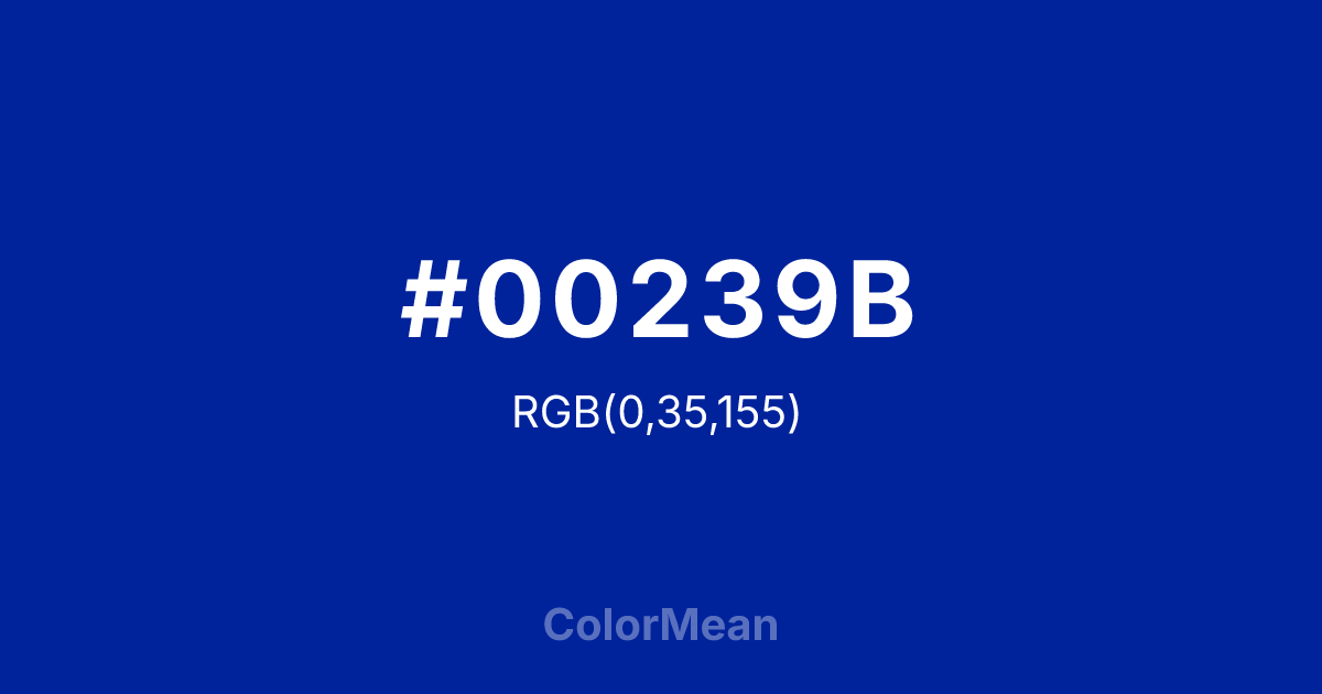 #00239B color swatch