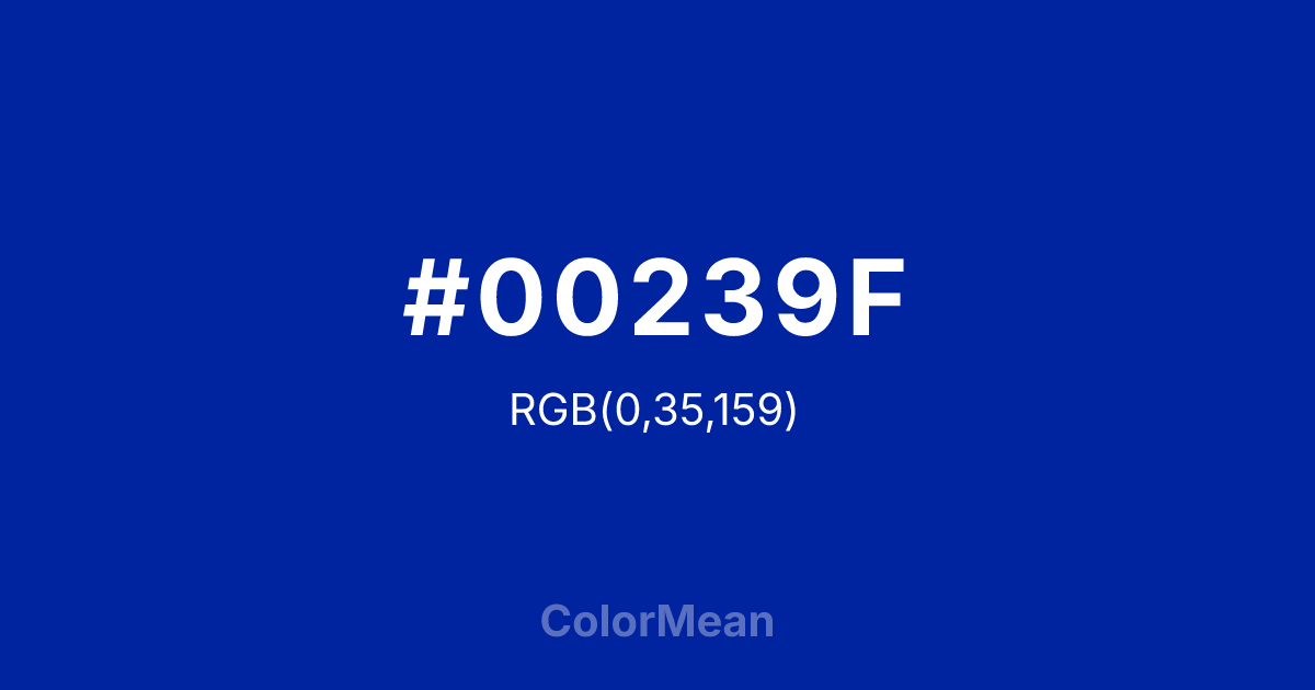 #00239F color swatch
