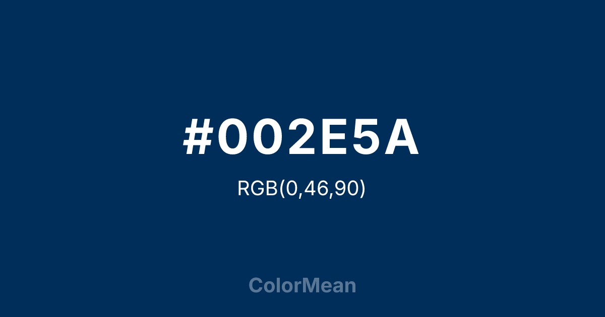#002E5A color swatch