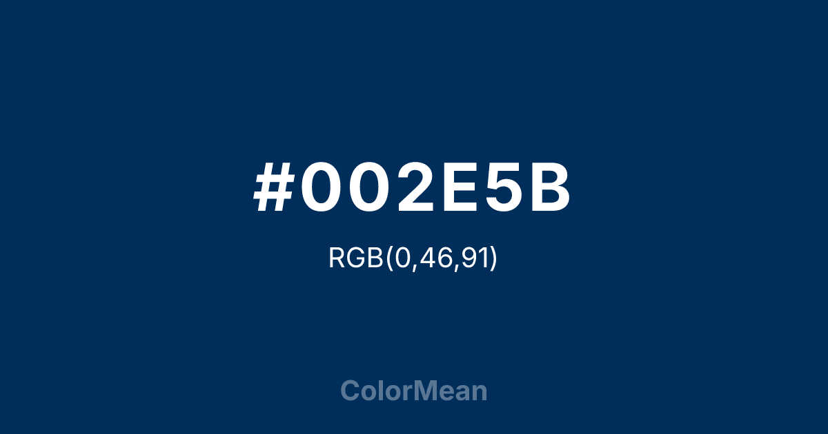 #002E5B color swatch