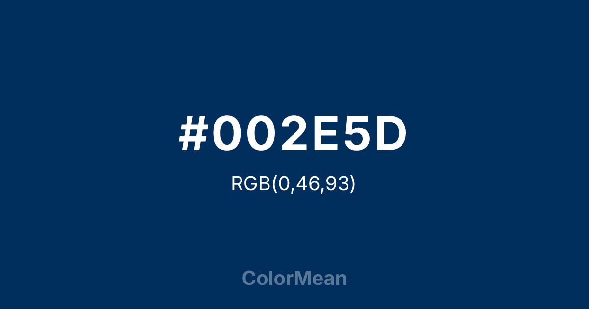 #002E5D color swatch