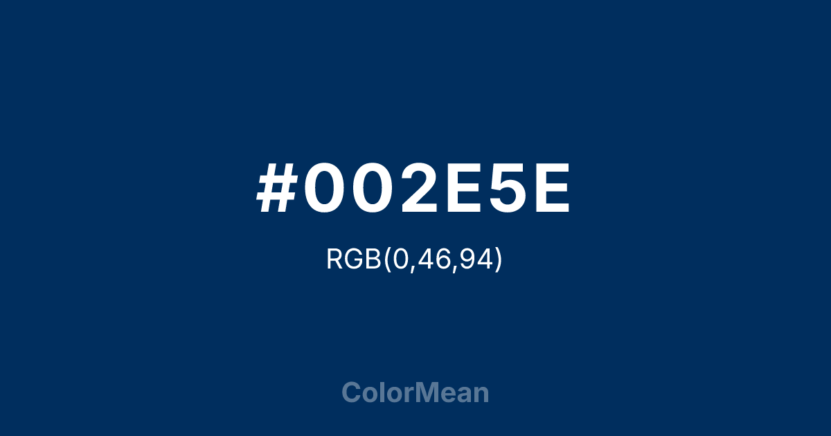 #002E5E color swatch