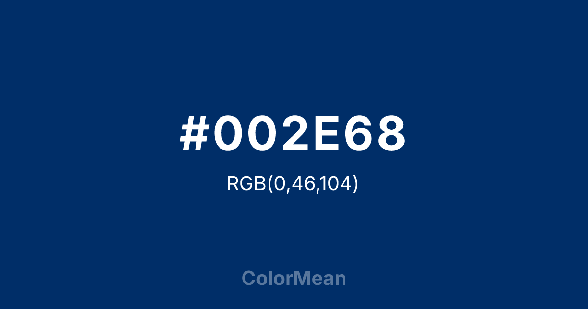 #002E68 color swatch