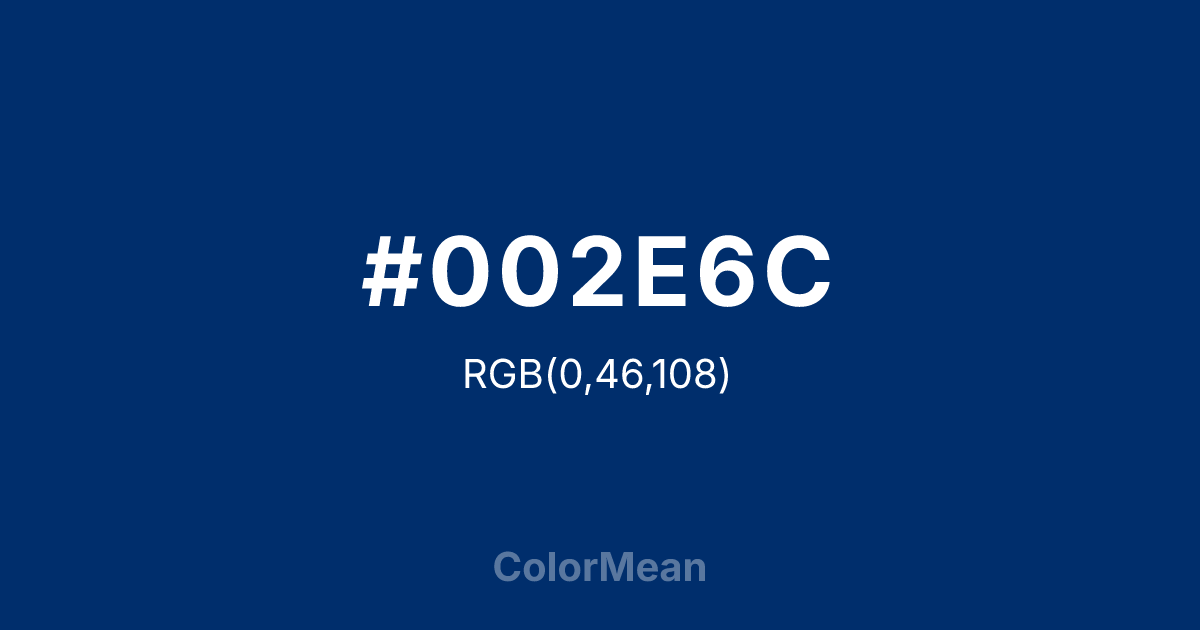 #002E6C color swatch
