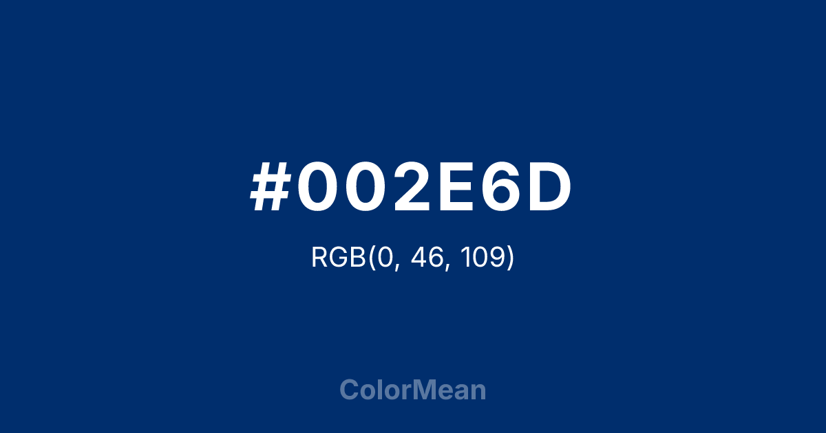 #002E6D color swatch
