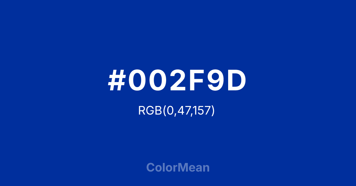 #002F9D color swatch