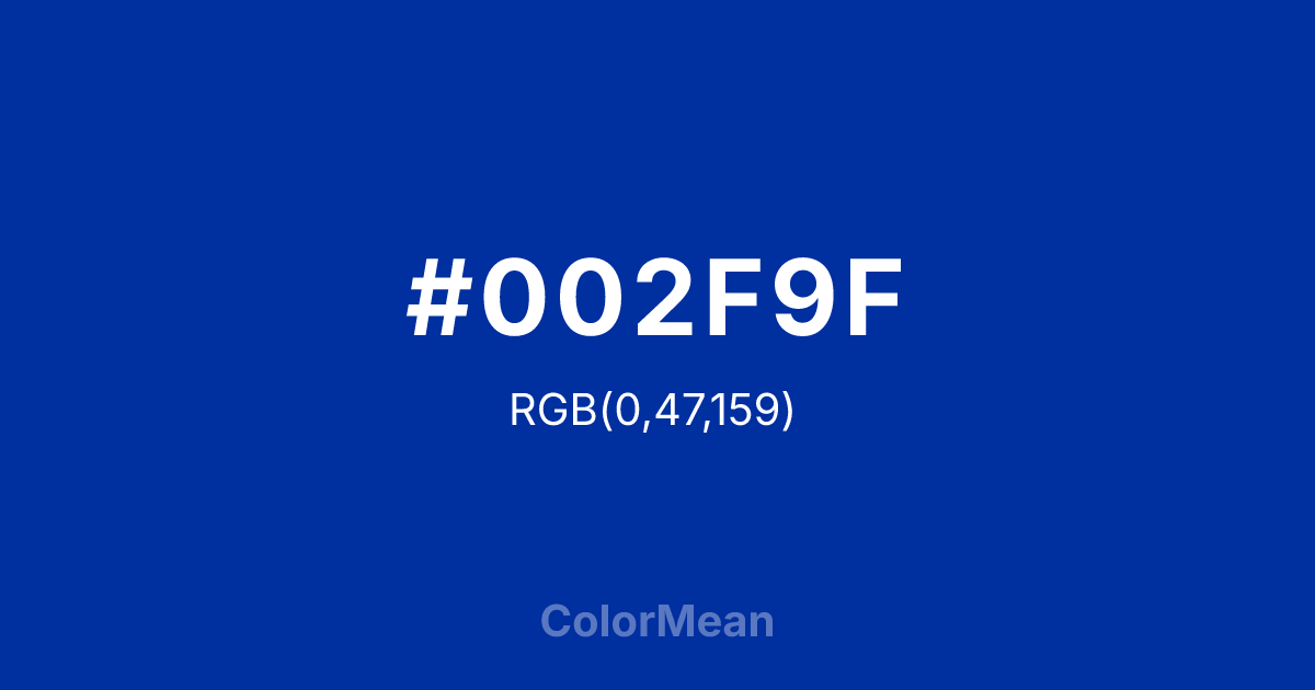 #002F9F color swatch