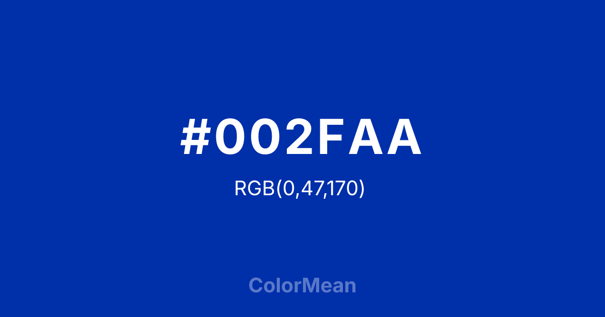 #002FAA color swatch