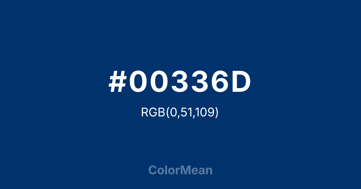 #00336D color swatch