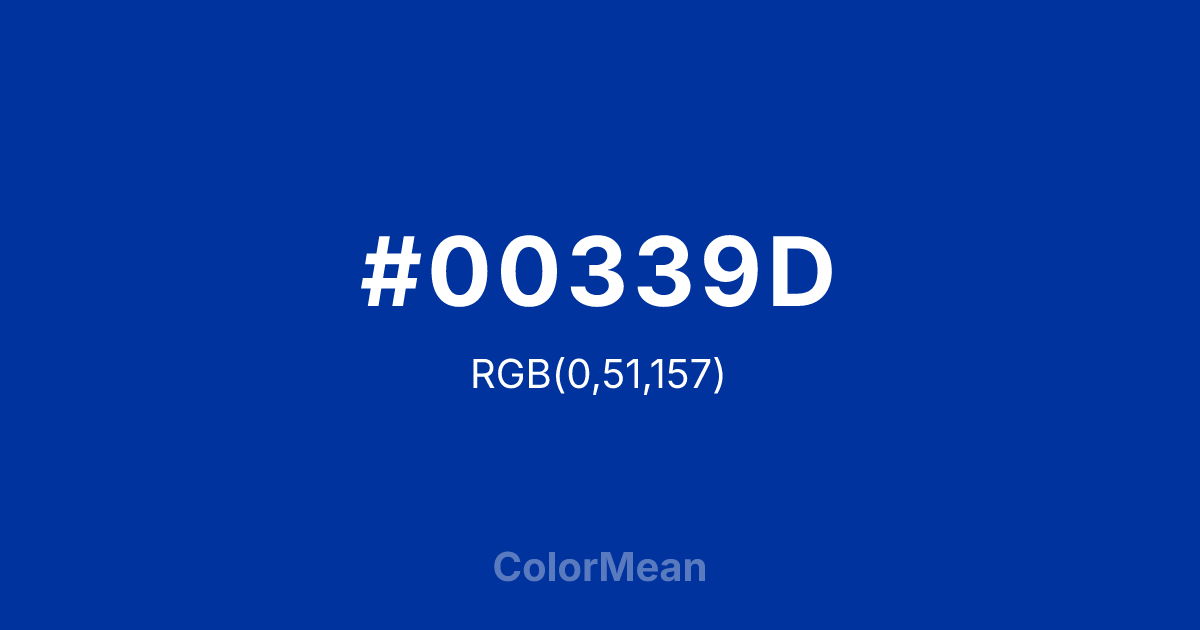 #00339D color swatch