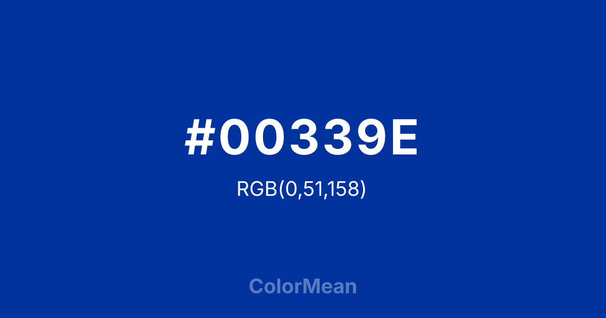 #00339E color swatch