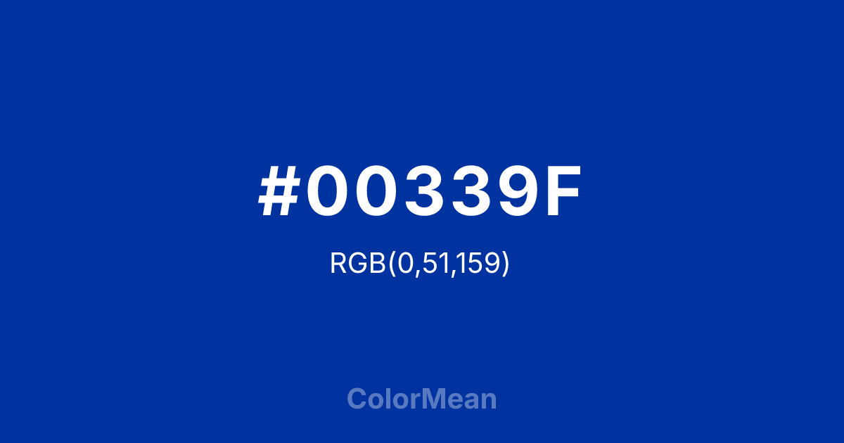 #00339F color swatch