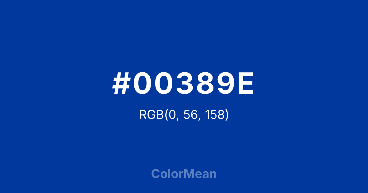 #00389E color swatch