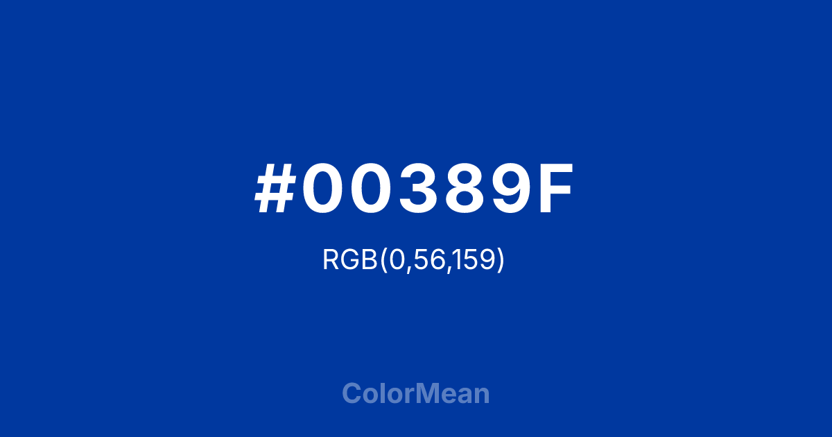 #00389F color swatch