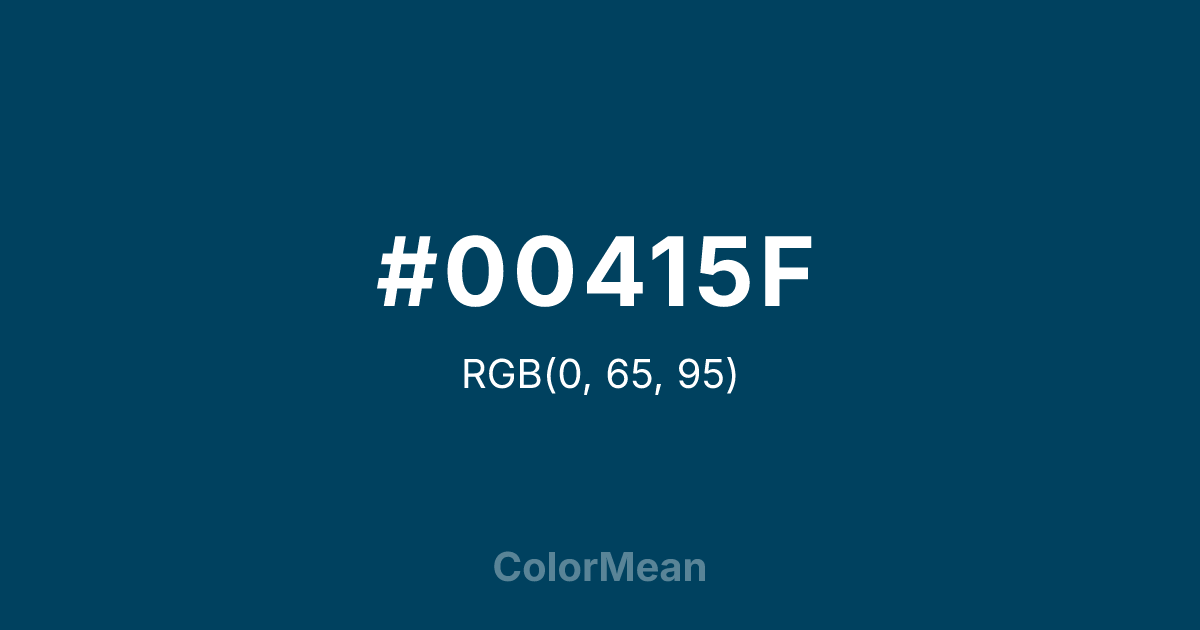 #00415F color swatch