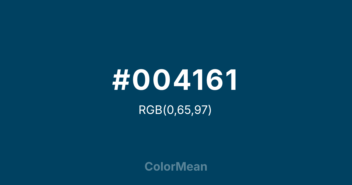 #004161 color swatch
