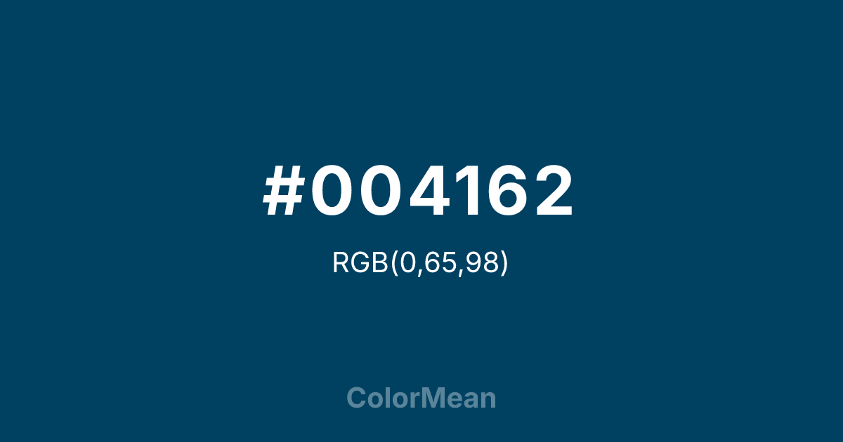 #004162 color swatch