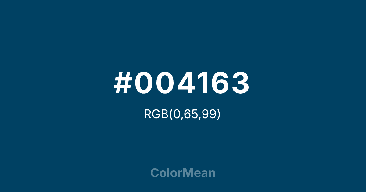 #004163 color swatch