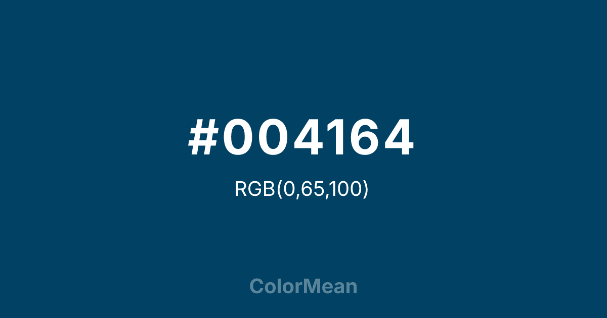 #004164 color swatch