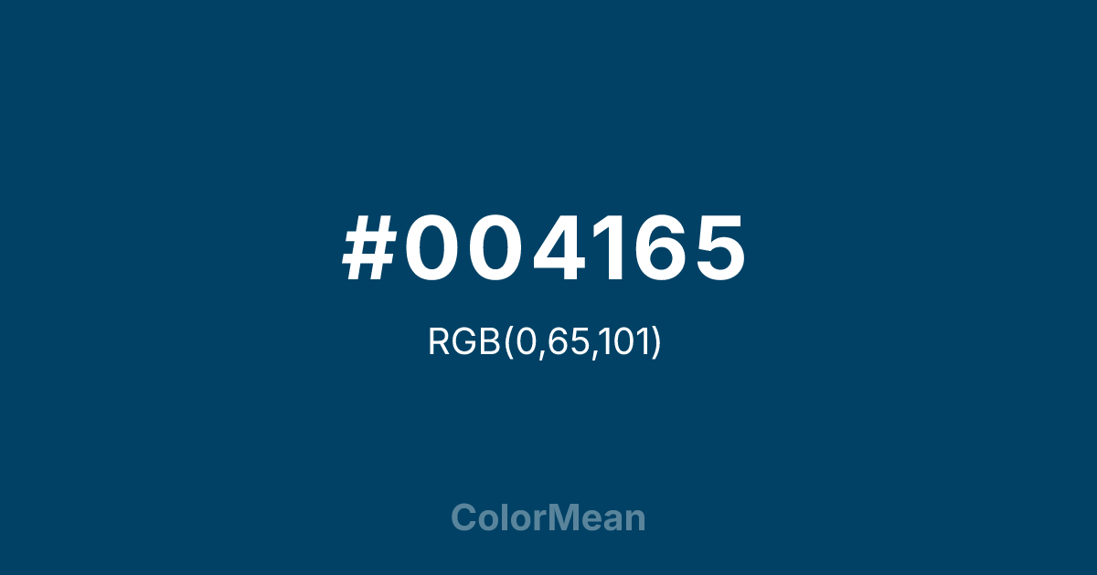 #004165 color swatch