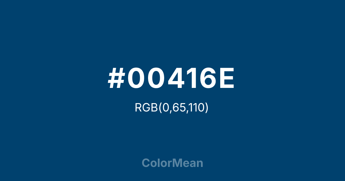 #00416E color swatch
