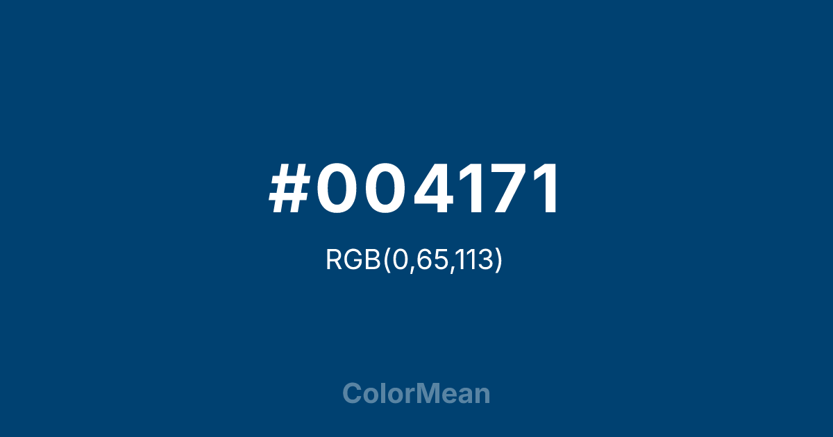 #004171 color swatch