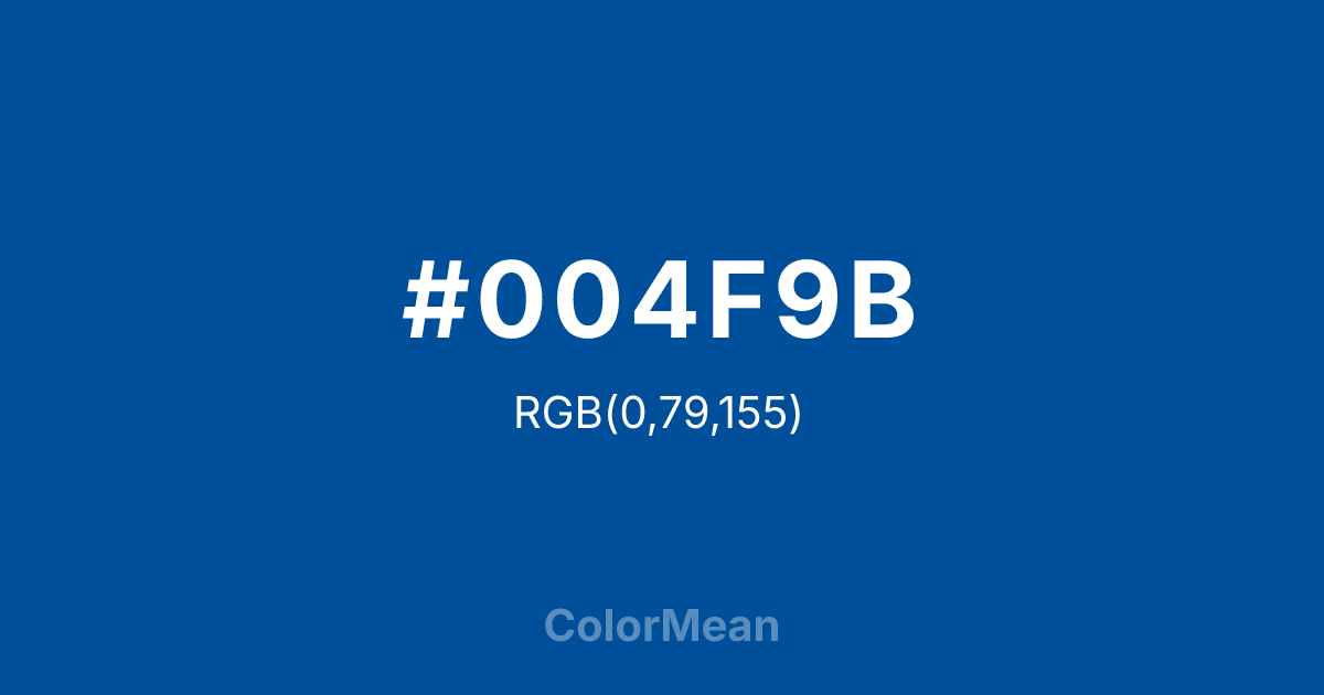 #004F9B color swatch