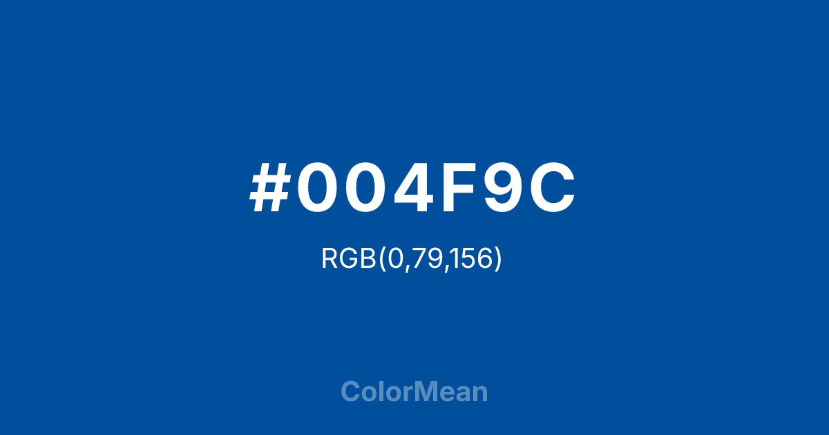 #004F9C color swatch