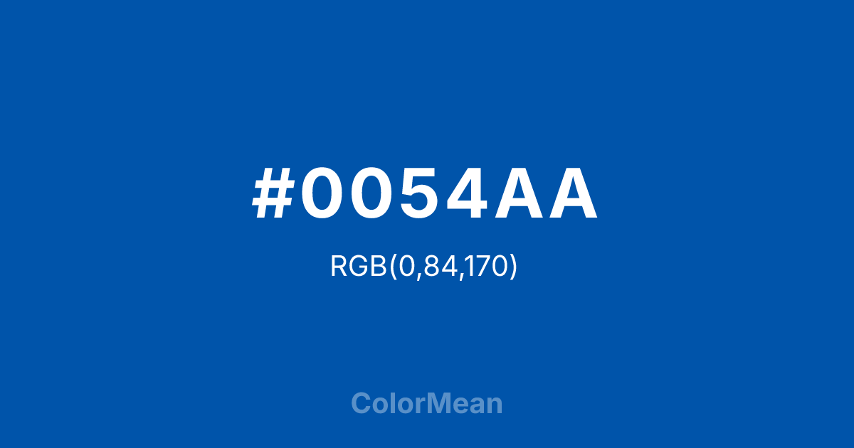 #0054AA color swatch