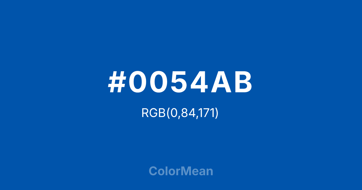 #0054AB color swatch