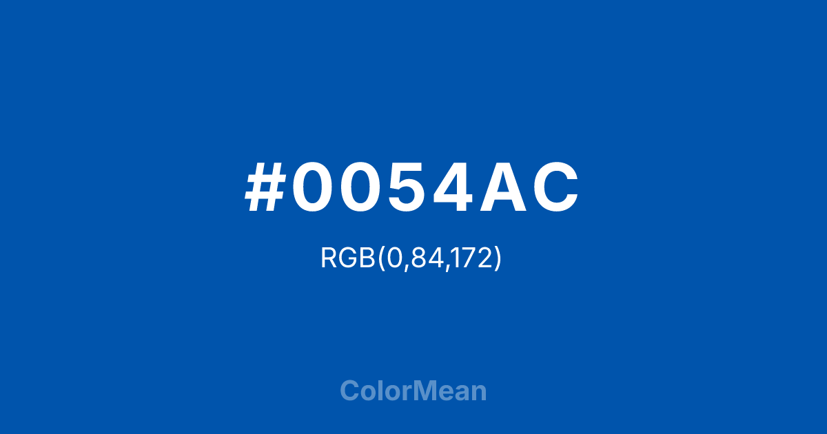 #0054AC color swatch