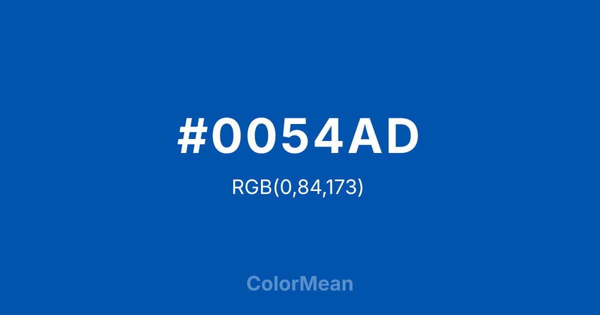 #0054AD color swatch