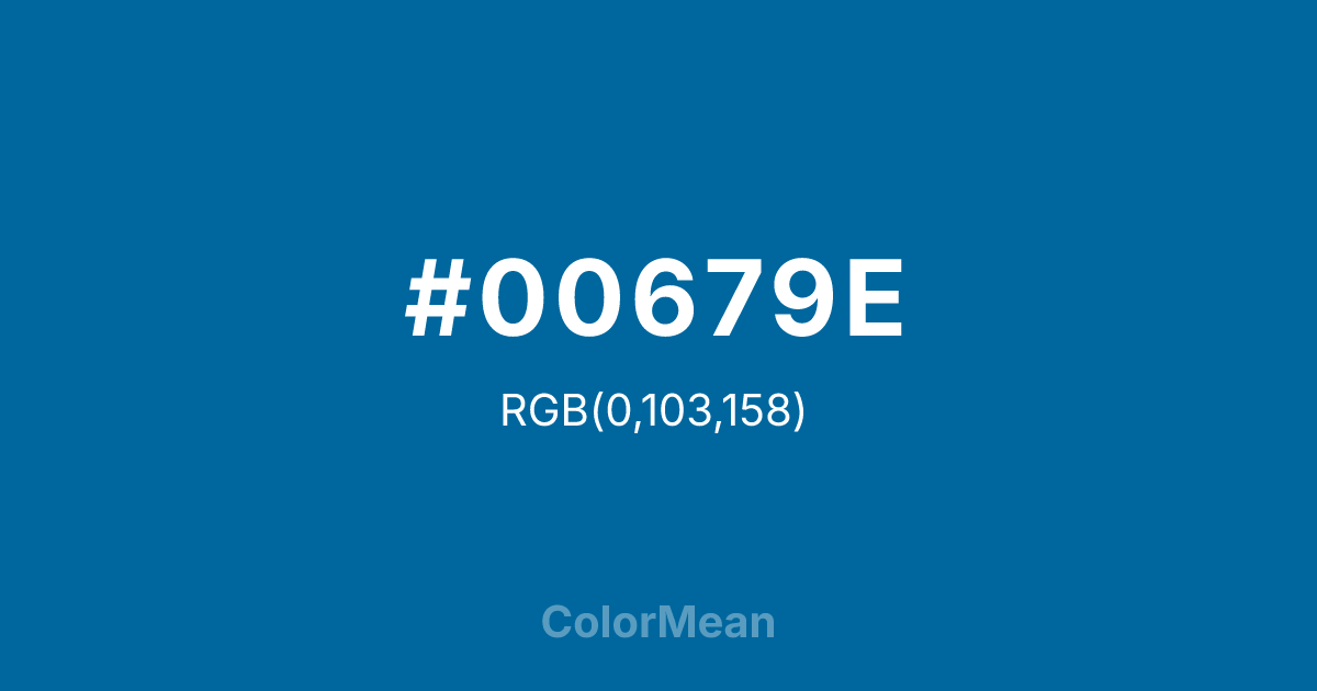 #00679E color swatch