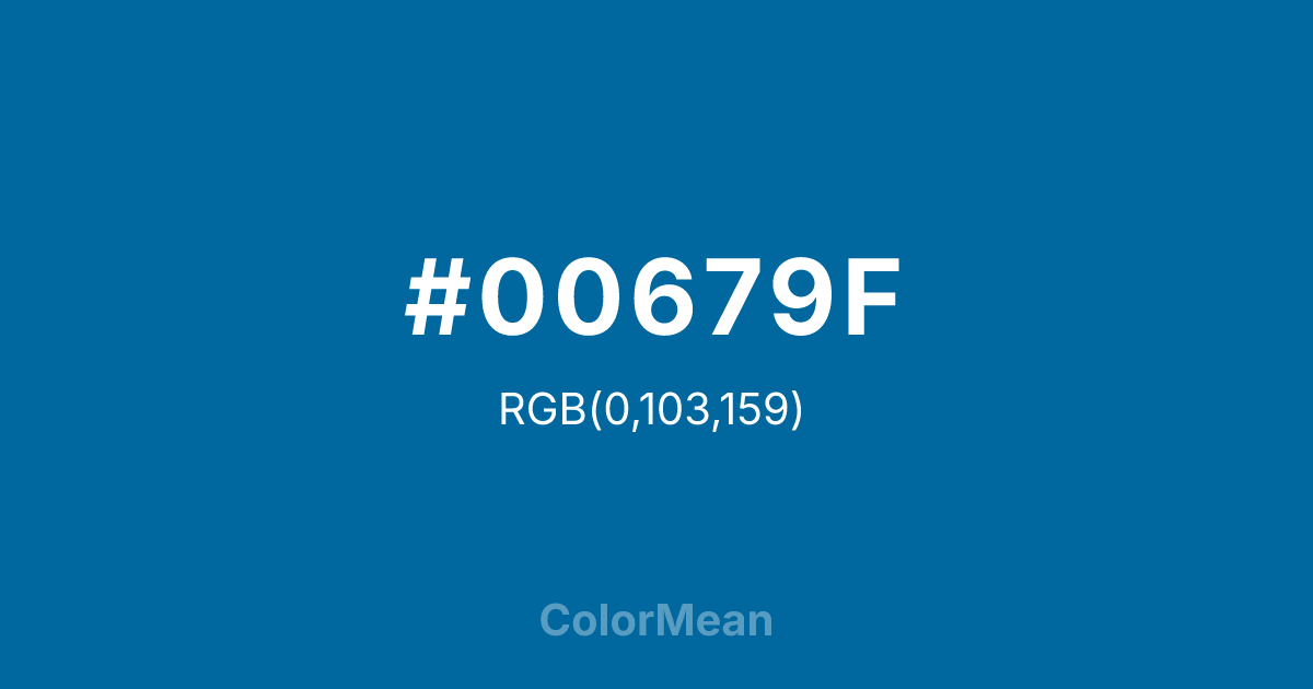 #00679F color swatch