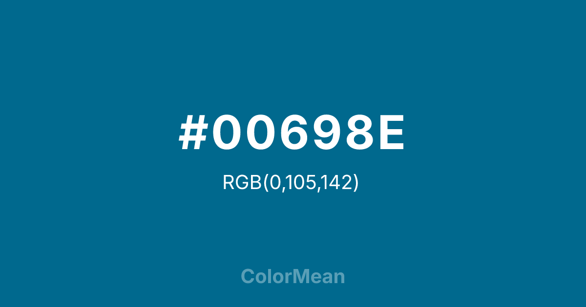 #00698E color swatch