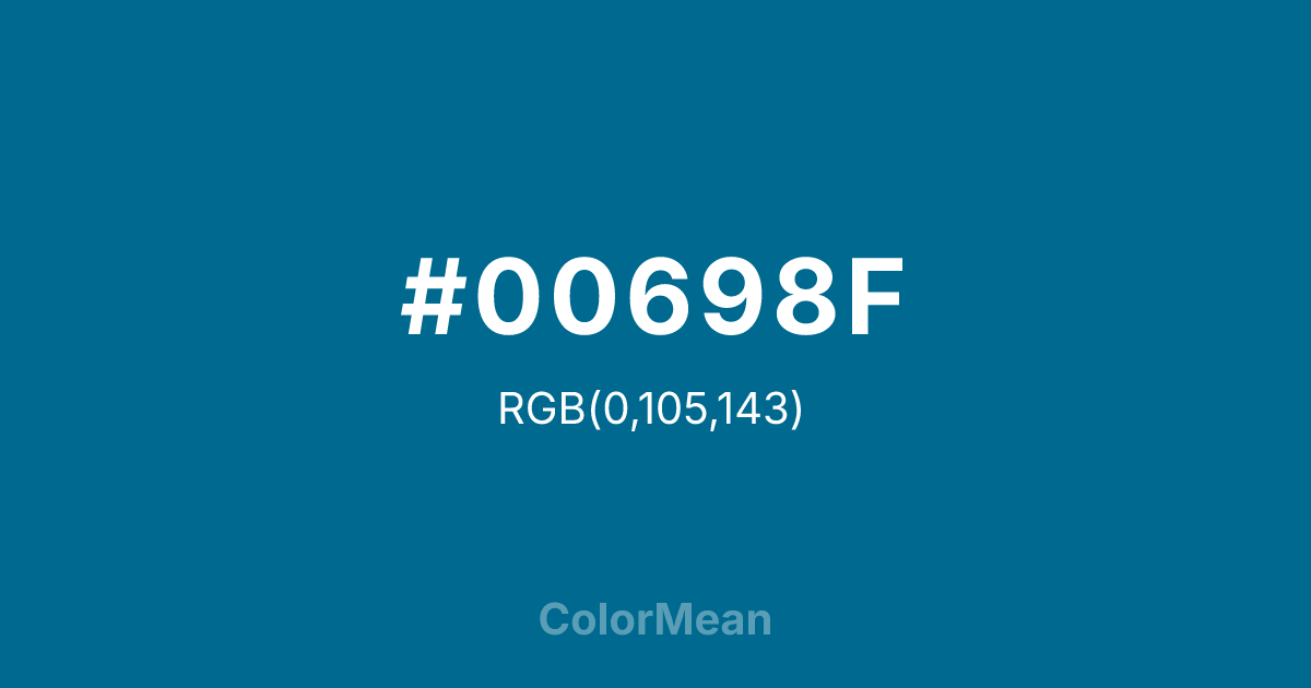 #00698F color swatch