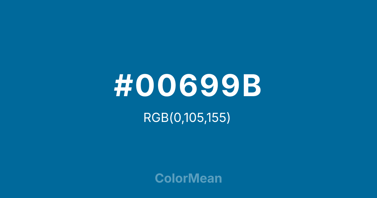 #00699B color swatch
