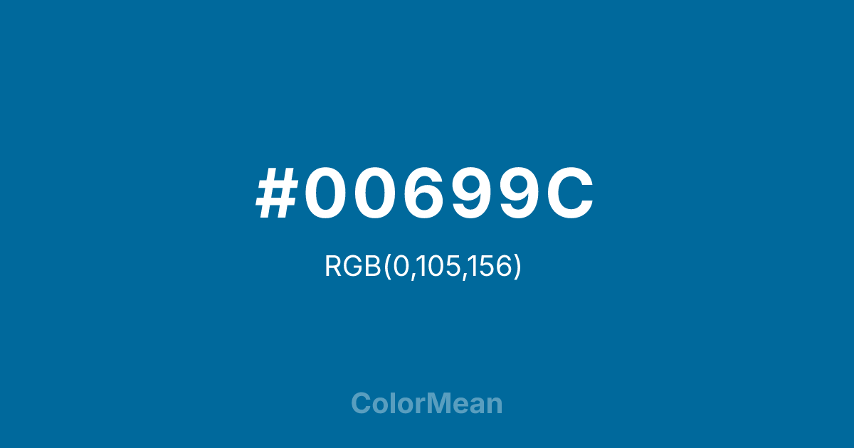#00699C color swatch