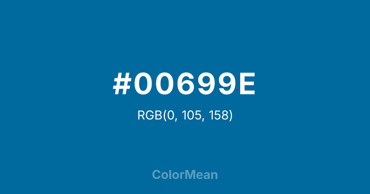 #00699E color swatch